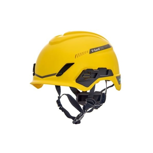Msa Safety V-Gard H1 Safety Helmet, Trivent, Yellow, Fas-Trac Iii Pivot, Ansi, En12492 10194787